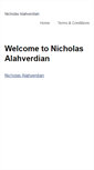 Mobile Screenshot of nicholasalahverdian.com