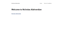 Tablet Screenshot of nicholasalahverdian.com